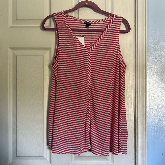 NWOT Torrid stripe red Knit Jersey Swing Tunic Tank top size 2X - Picture 5 of 8